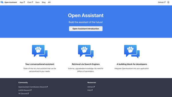 معرفی پروژه Open Assistant: تلاشی برای ساختن ChatGPT متن باز